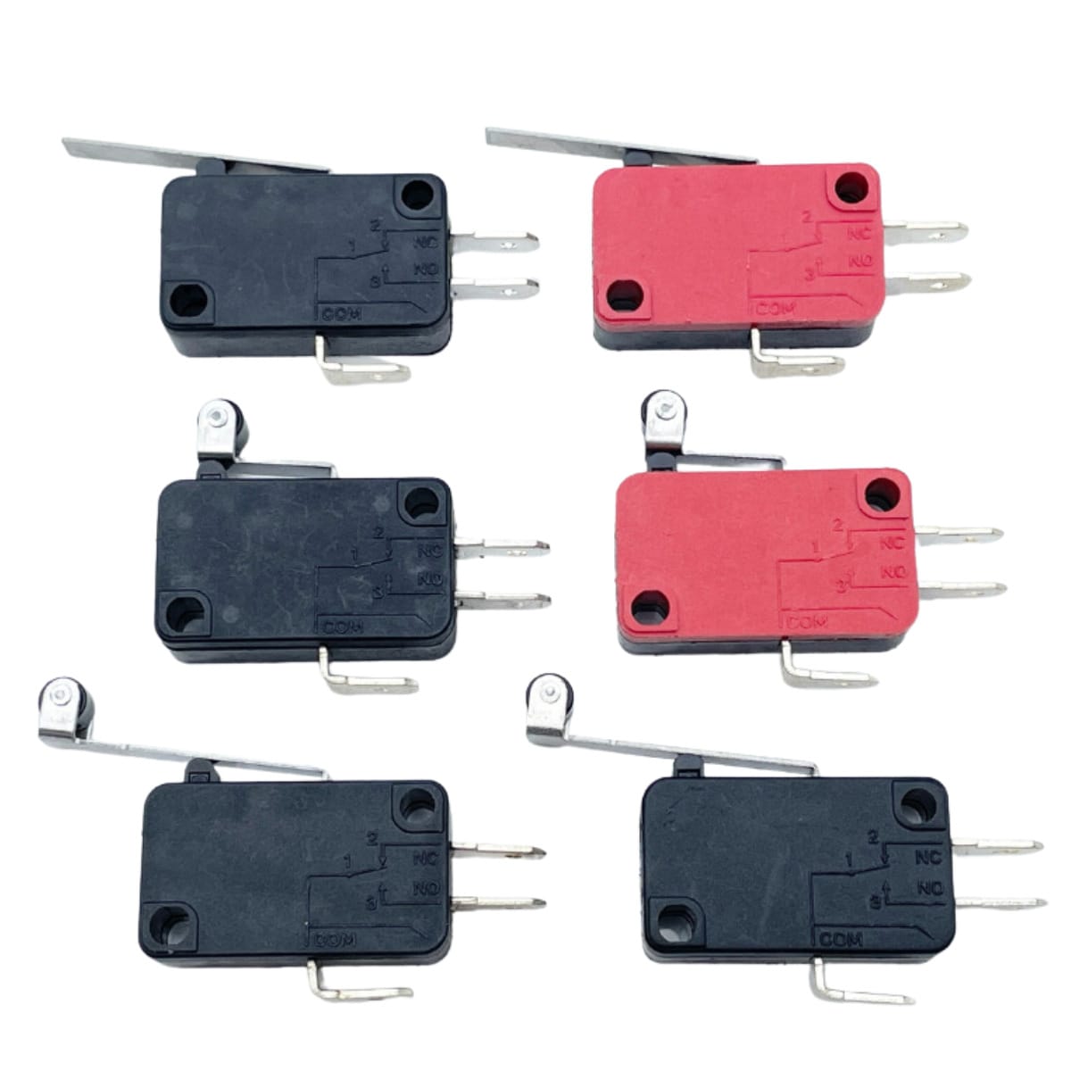 Micro switch with lever actuator electro mechanical component stocked in Delhi